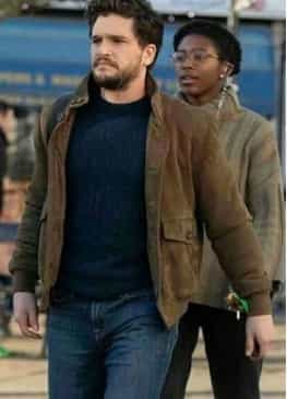 ETERNALS (DANE WHITMAN) KIT HARINGTON BROWN JACKET
